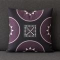 Purple & Dots Cushion Cover With Filling