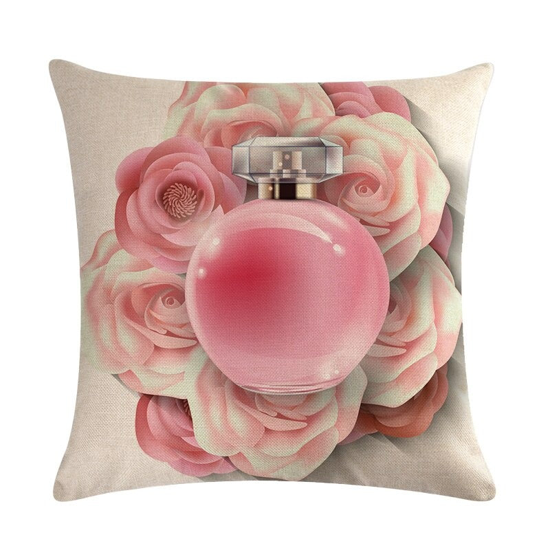 Flower Lipstick Makeup Cushion Covers Pack 6
