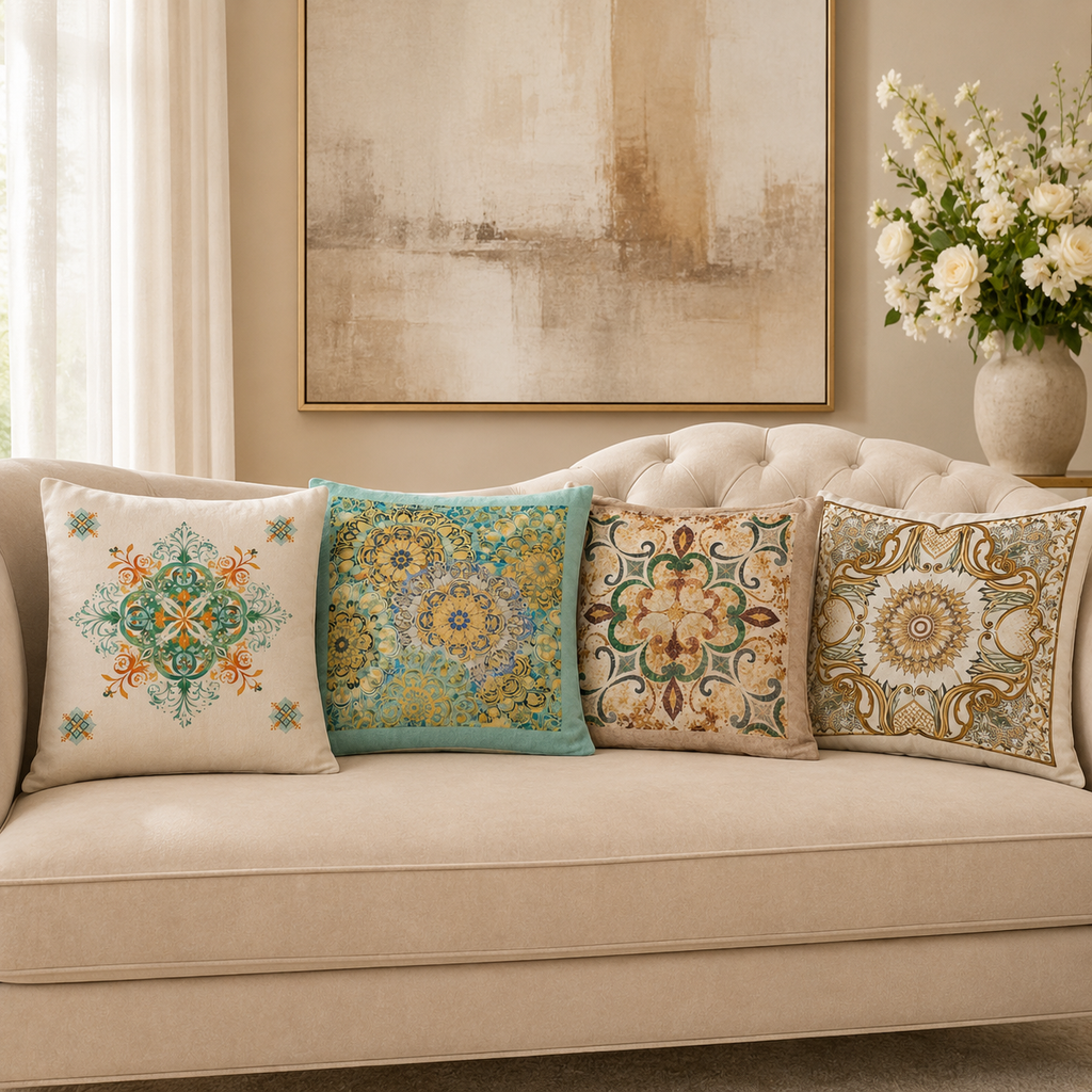 Bohemian Ethnic Cushion Cover pack of 4