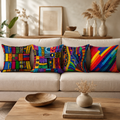 Tribal Palette Cushion Cover Pack Of 4
