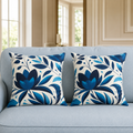 Botanic Blue Charm Cushions Cover Pack of 2