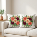 Botanical Bliss Premium DTF Printed Cushion Cover Pack of 2