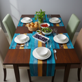 Rustic Burlap Table Runner With Mates