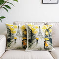 Golden Paris Street Cushions Cover Pack of 2