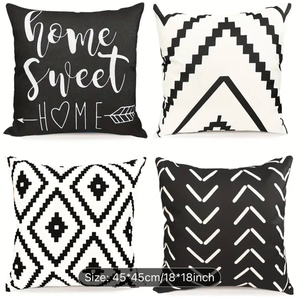 Sunday Home Cushion Covers Pack Of 4