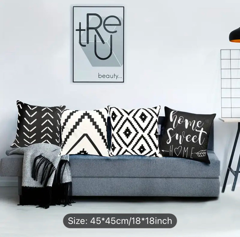 Sunday Home Cushion Covers Pack Of 4