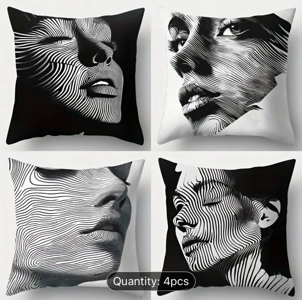 Ink & Grace Cushion Covers Pack Of 4