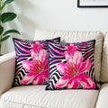 Pink Safari Bloom Cushions Cover Pack of 2