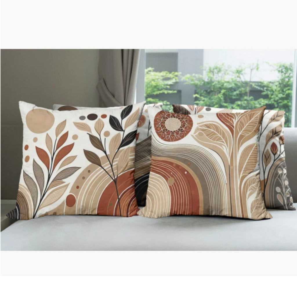 Boho Earthy Terracotta Cushion Covers Pack of 4