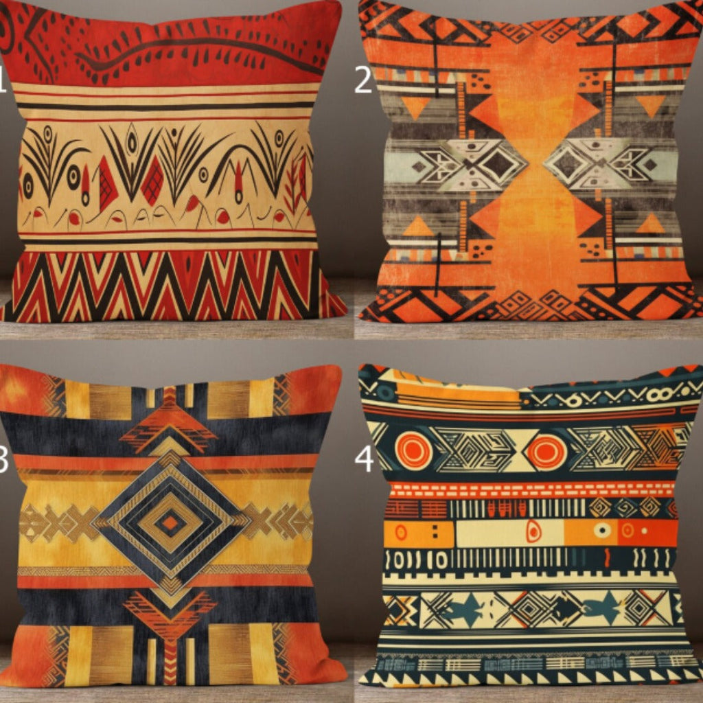 Ethnic Throw Pillow Covers Pack Of 4