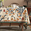 Gilded Crimson Elegance Table Cover