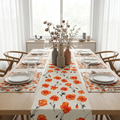 Autumn Flowers Table runner with Mats