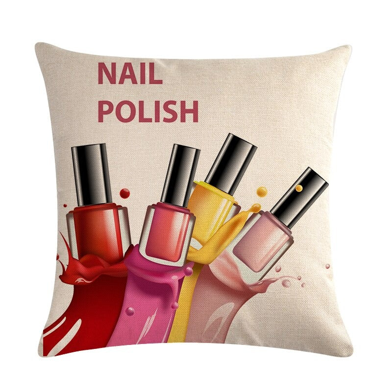 Flower Lipstick Makeup Cushion Covers Pack 6