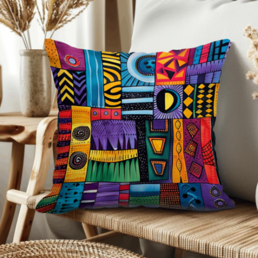 Tribal Palette Cushion Cover Pack Of 4
