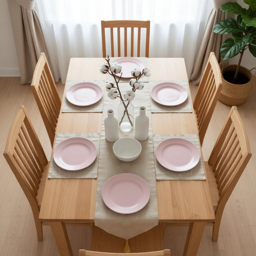 Golden Dew Table Runner With 4 Mats