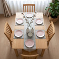Silver Mirage Table Runner With 4 Mats