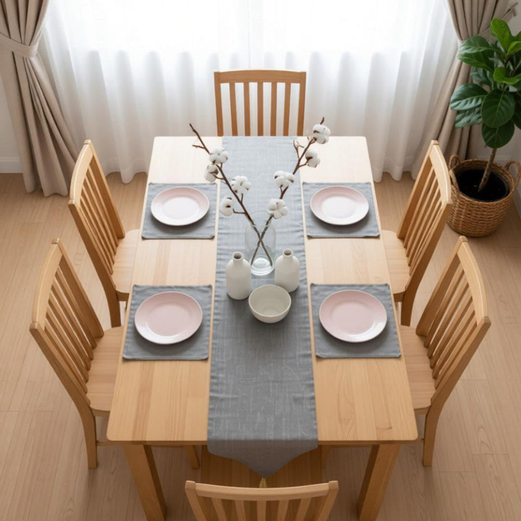 Morning Calm Table Runner With 4 Mats