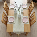 Golden Sunburst Table Runner With 4 Mats