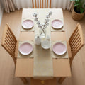 Zinc Glow Table Runner With 4 Mats