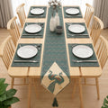 Royal Peacock Symphony Table runner with Mats