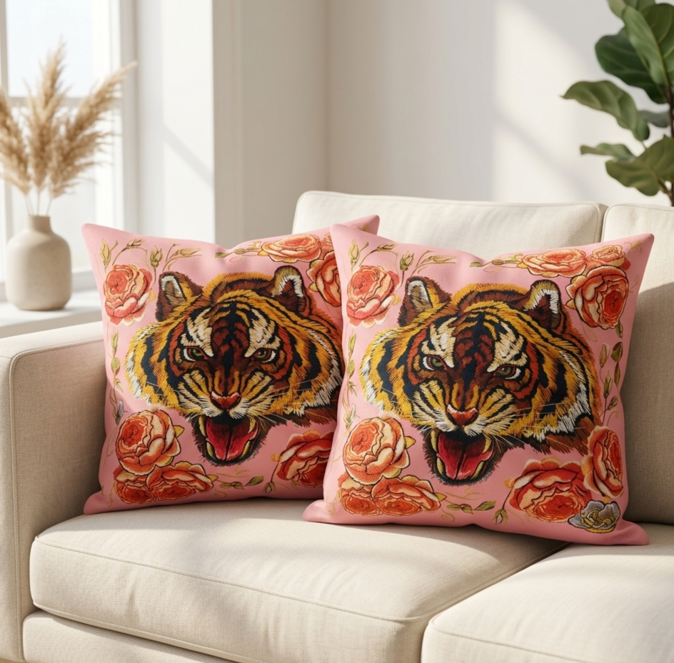 Royal Roar Cushion Cover Pack of 2